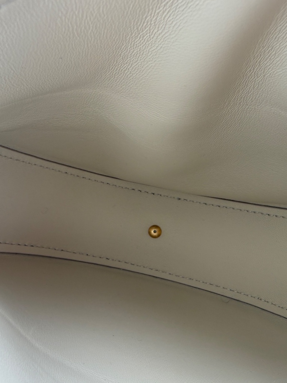 Burberry Bridle 2026 Leather Saddle Style Soap Cream Clutch Bag New - Picture 12 of 12